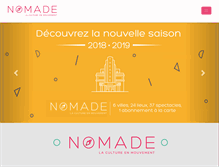 Tablet Screenshot of nomade.be